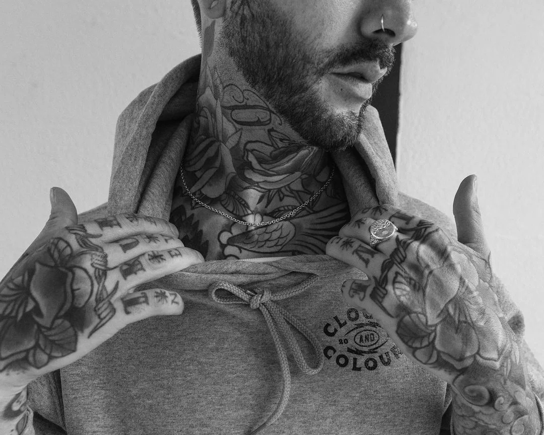 neck tattoo - best tattoo ideas for men