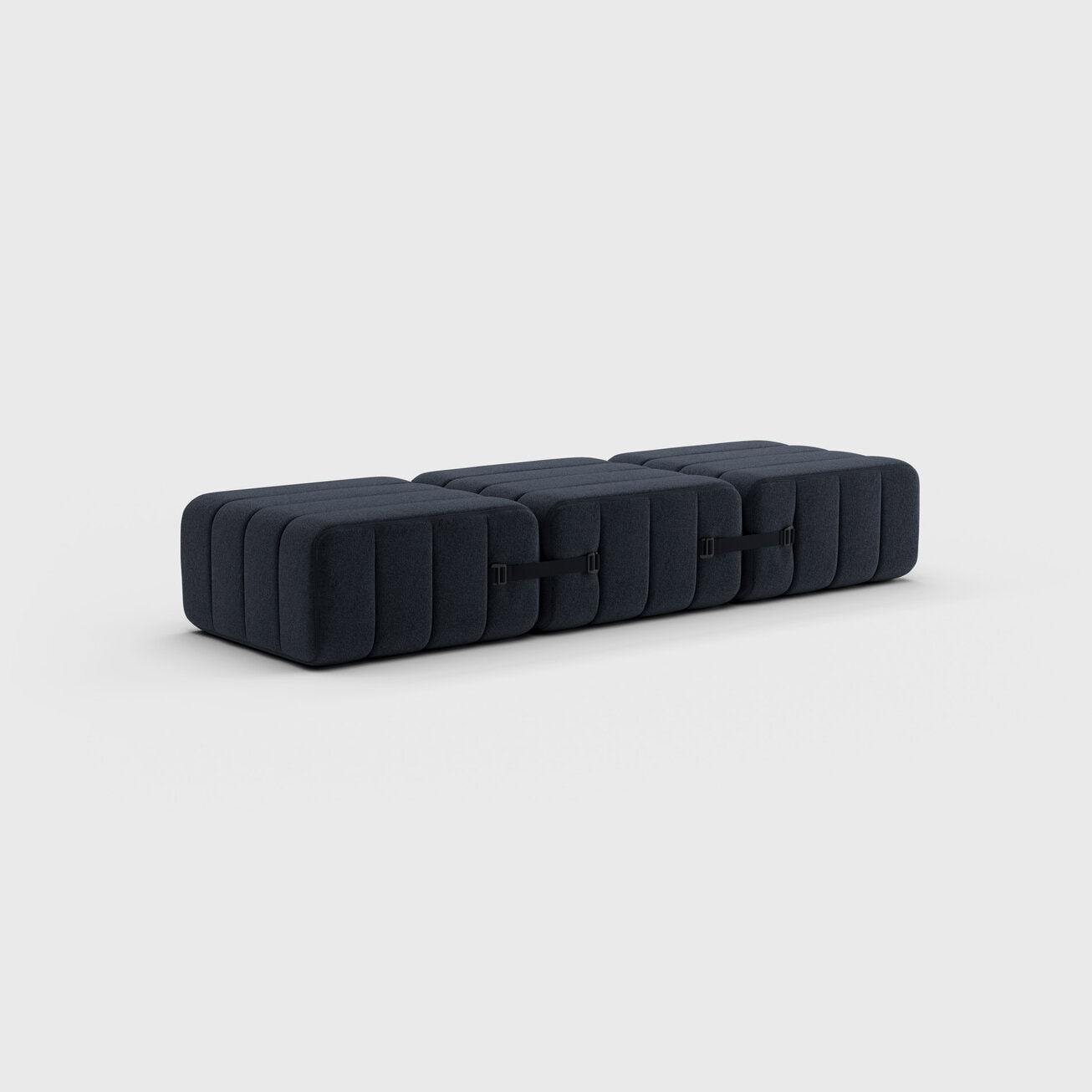 1-Sitzer Modulsofa im Stoff Jet –  3 Sofa-Module