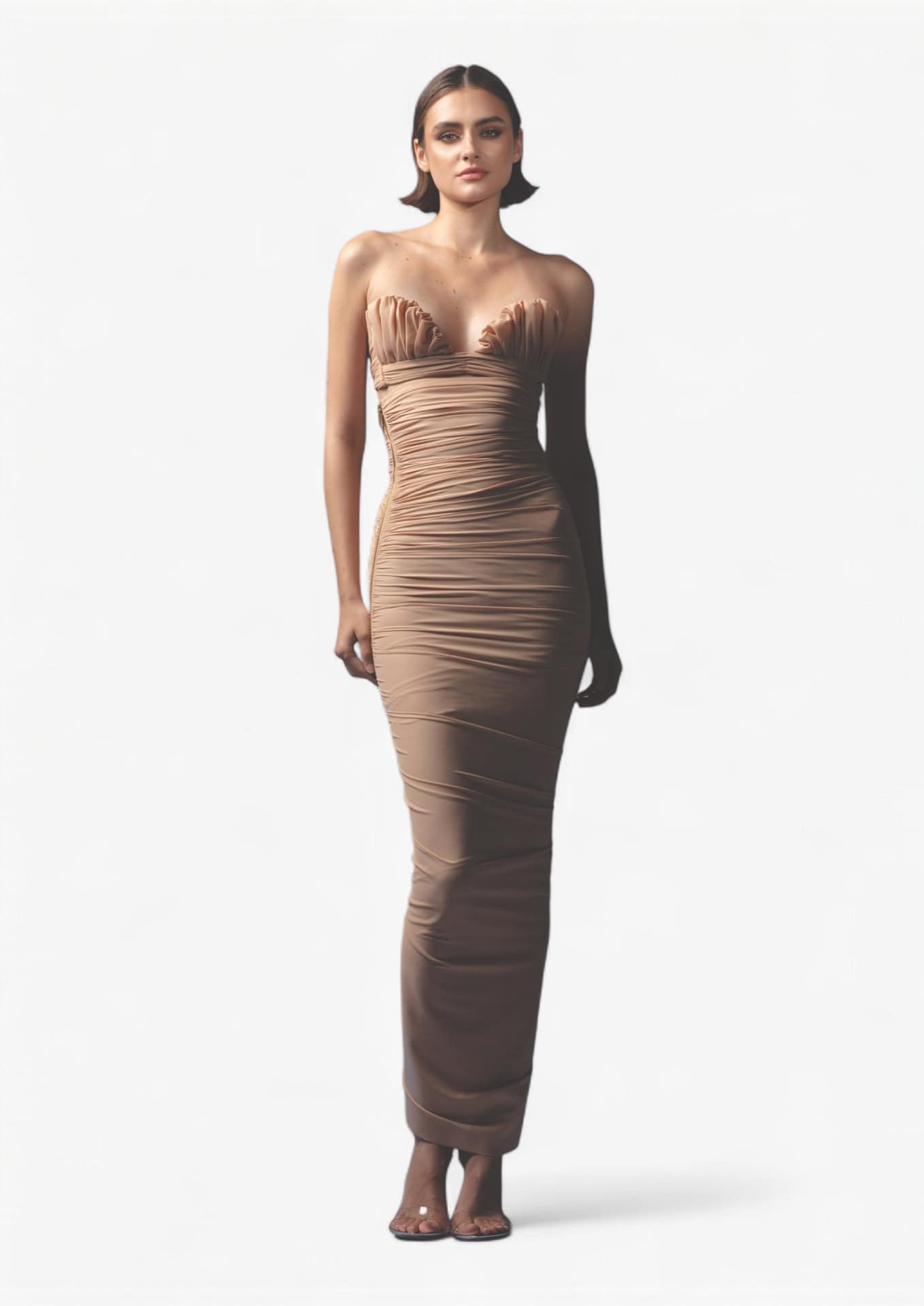 BEIGE SHELL DRESS - Mrs Keepa