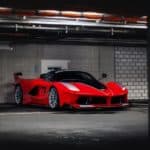 A car parked in front of a building