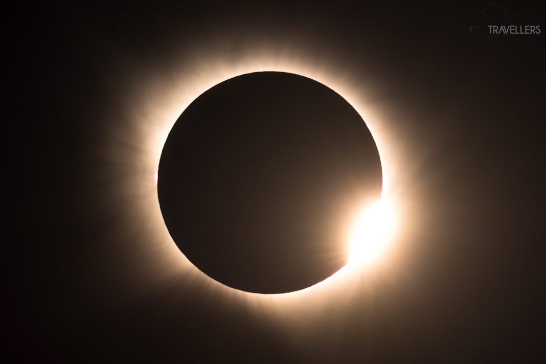 Aufnahme einer totalen Sonnenfinsternis
