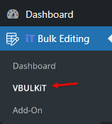select woo variations menu in bulk editing WooCommerce