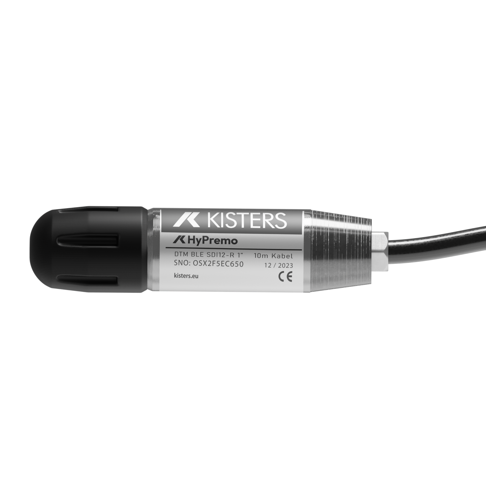 HyPremo sensor with attached cable in side view