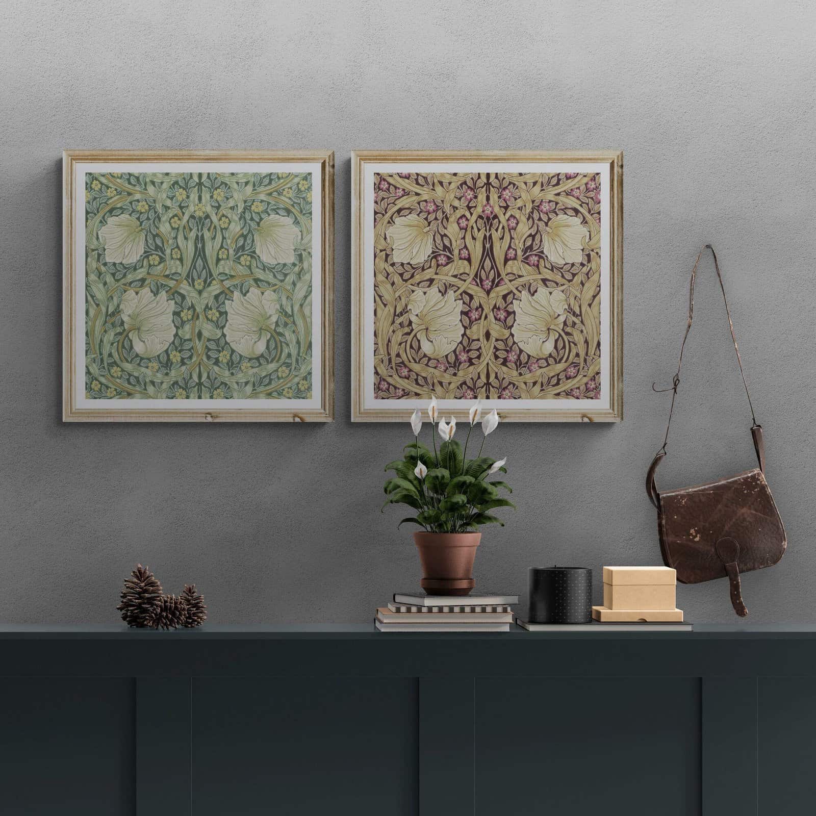 il_fullxfull.5427508254_mrae.jpg William Morris Pimpernel Print Set: Cottagecore Decor