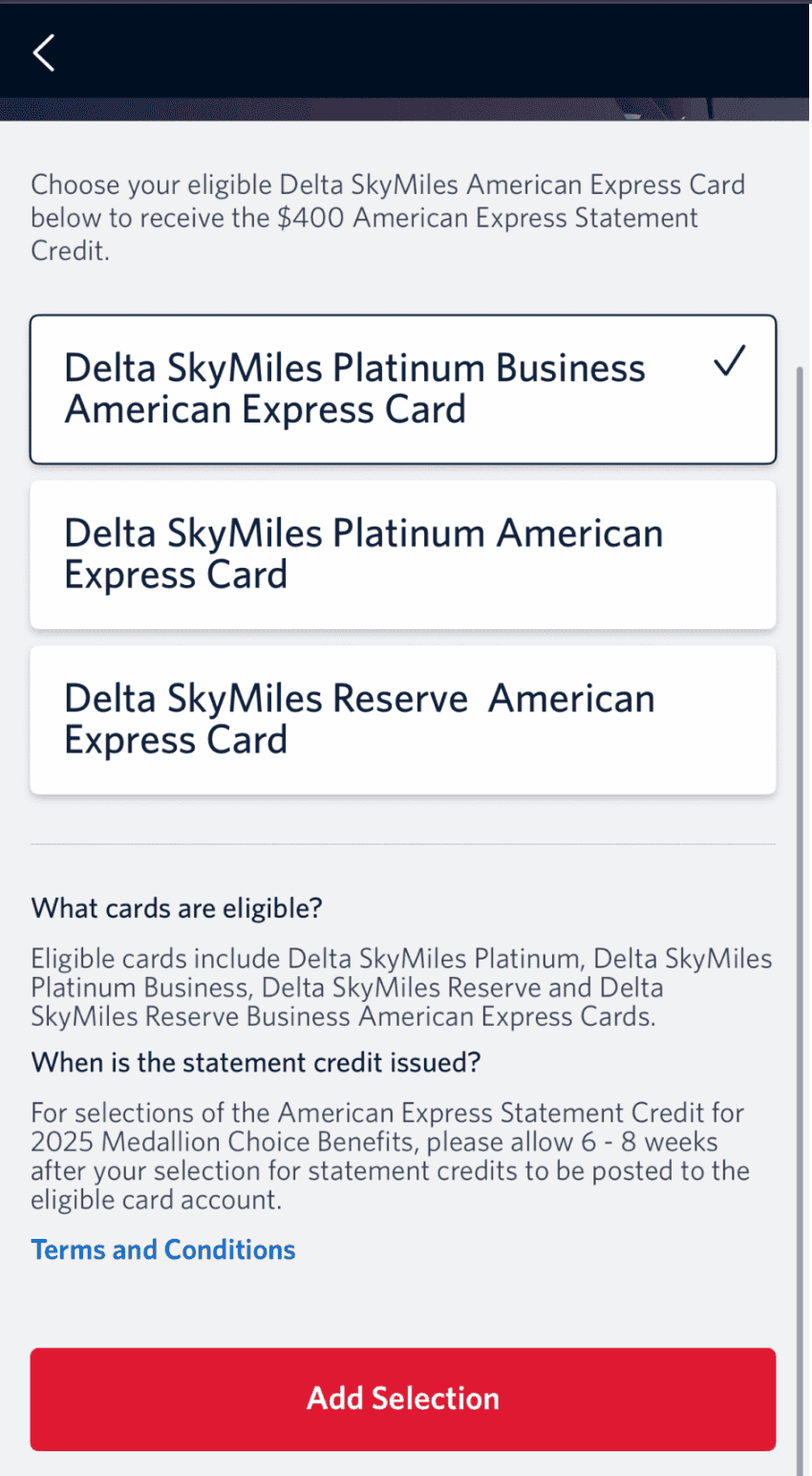Delta Choice Benefits: Eligibility, Selection, and Real Value in the Delta SkyMiles Medallion Program 2 Choice American Express Statement Credit