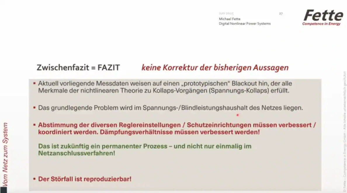 250619 - Fazit Michael Fette Blackout Spanien 250619 fazit michael fette blackout spanien