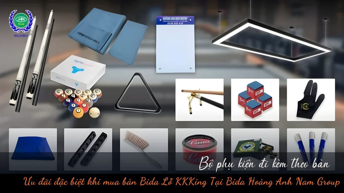 Ưu đãi đặc biệt khi mua bàn Bida Lỗ KKKing Tại Bida Hoàng Anh Nam Group