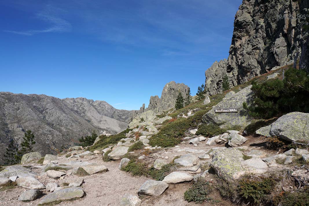 Der Gebirgspass Bocca Pargulu