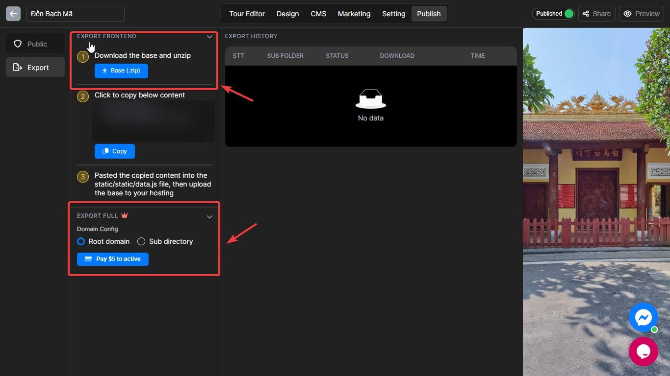 Export a Virtual Tour with Panoee - A Step-by-Step Guide 6 Export a virtual tour