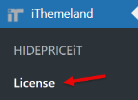 Open iThemeland plugins license page