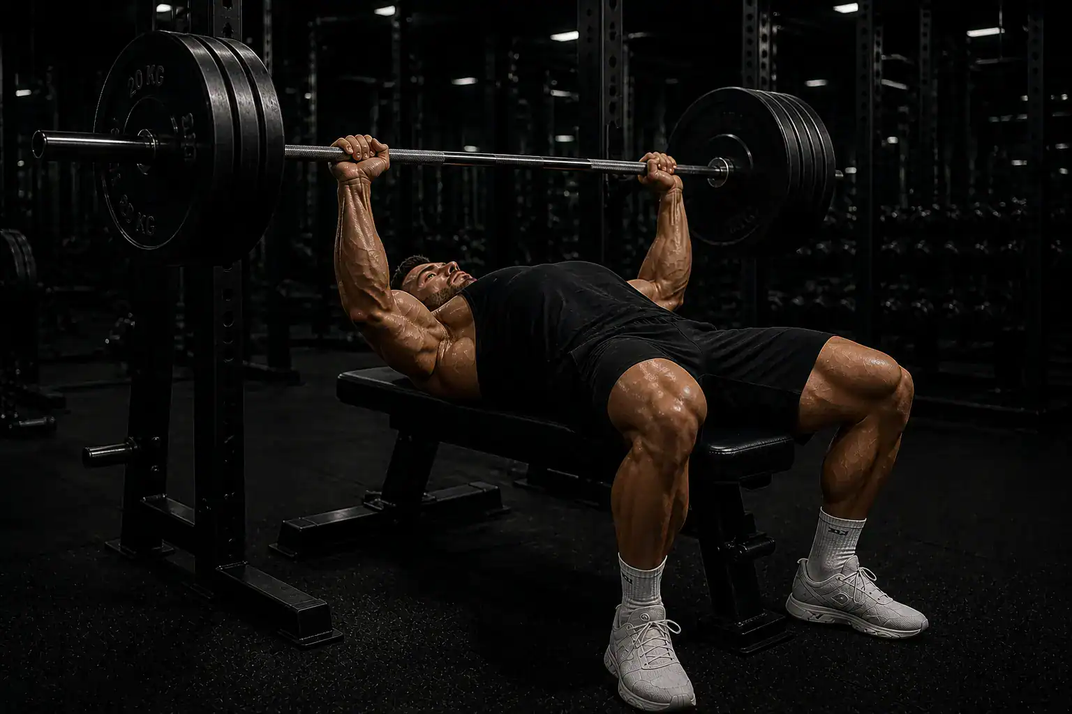 Mann trainiert nach Volumen Trainingsplan