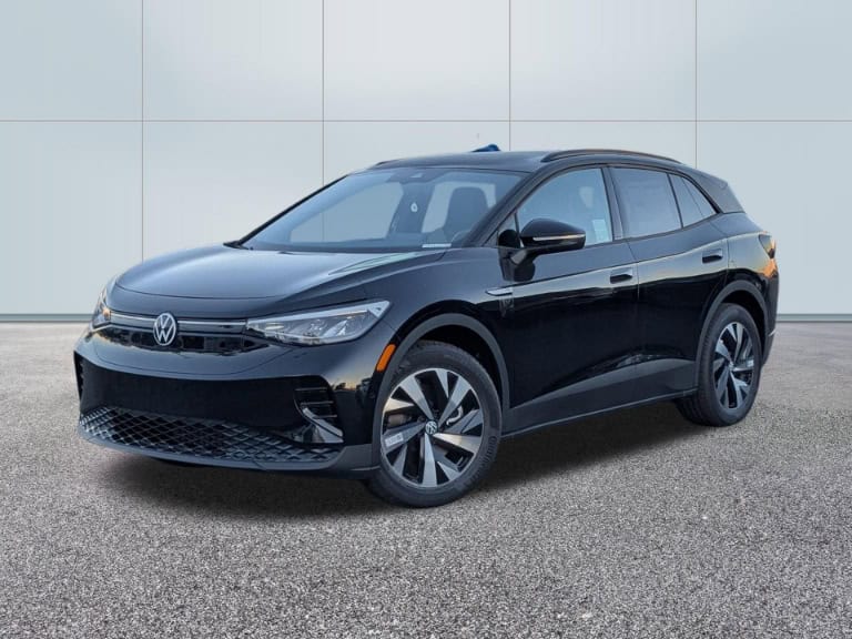 Volkswagen ID.4 recall vehicle, black 2023–2025 ID.4 SUV parked outdoors