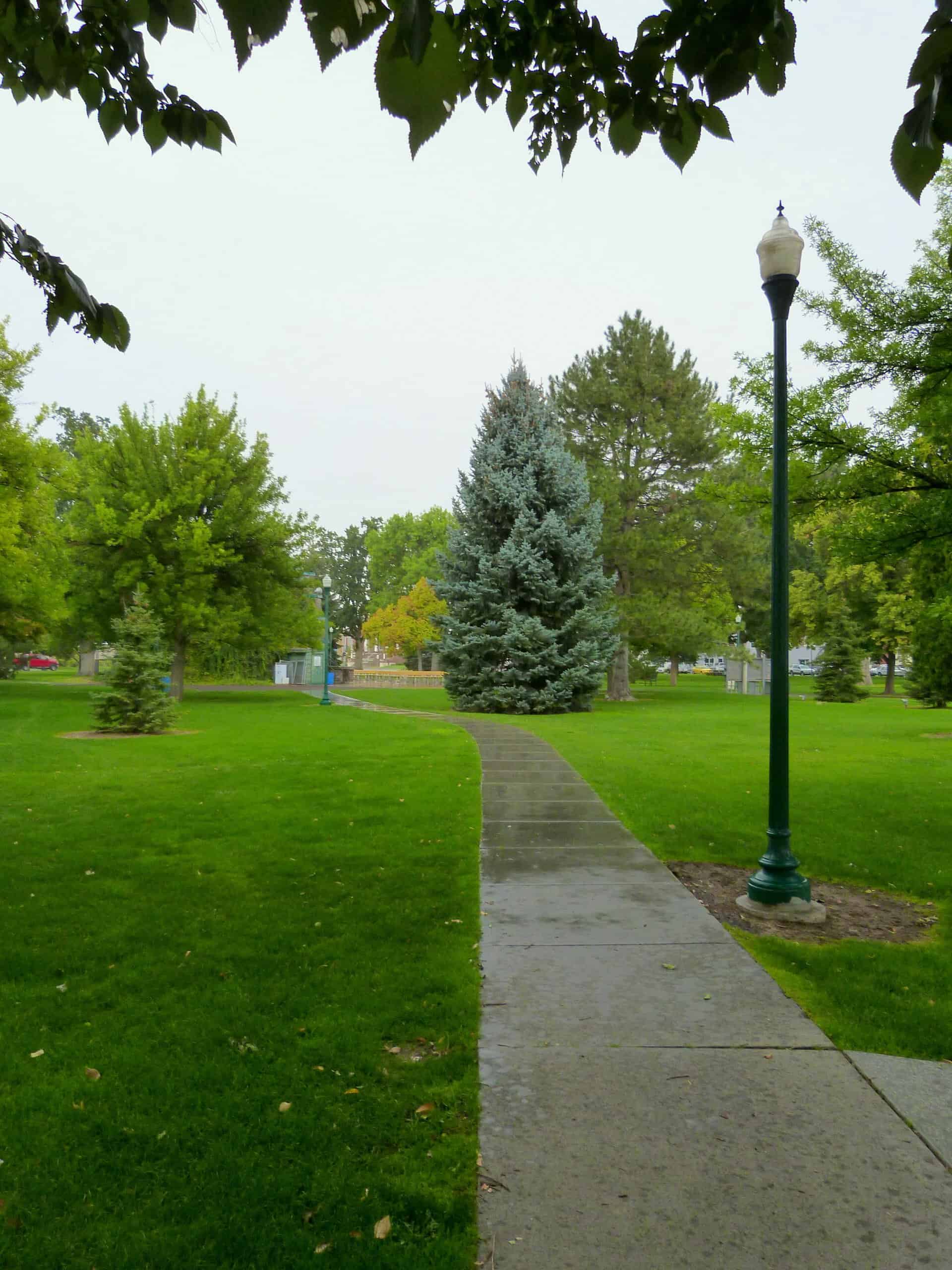 City Park, Twin Falls, 2016. A candlelight vigil for the victims was held here on August 4, 2026.