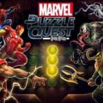 Un jeu de puzzle Marvel avec des héros et vilains emblématiques, mettant en scène une bataille épique pour résoudre des énigmes et dégager des pouvoirs dans un univers comics dynamique.