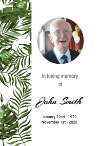 016 016 – Funeral Order of Service Template