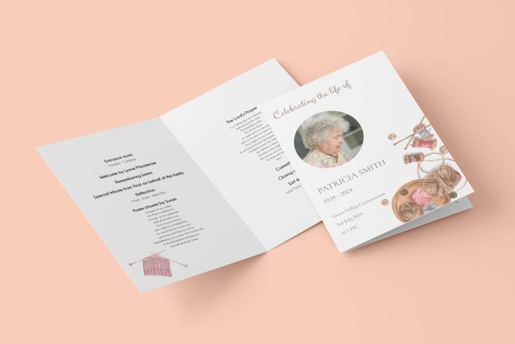Funeral Order of Service Template for Mothers