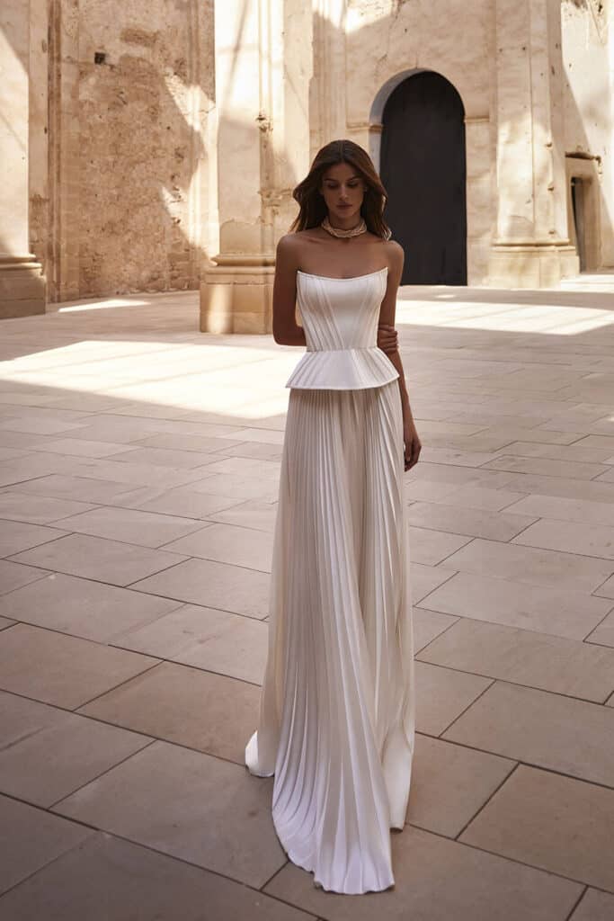 Modern wedding dress