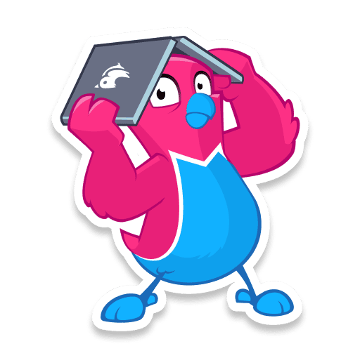 27 hide Bird cartoon is hidding