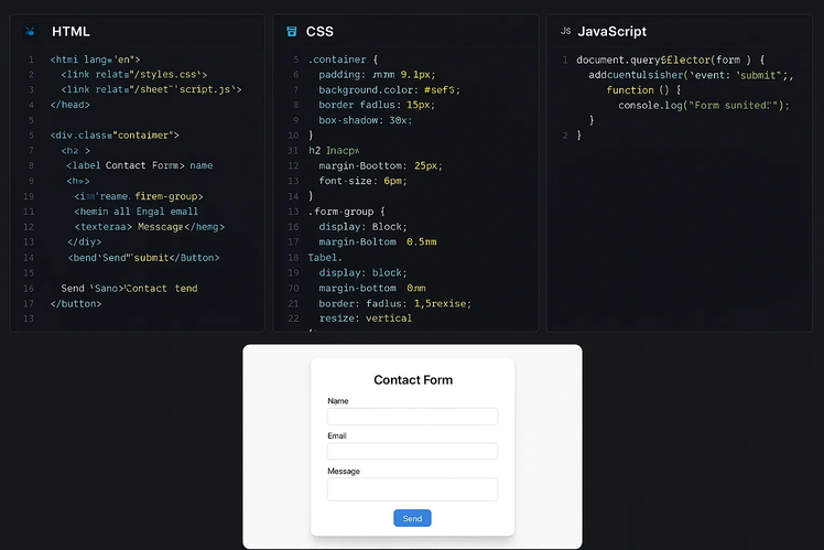 HTML vs CSS vs JavaScript: What's the Difference? - ItsMyBot