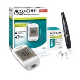 Accu-Chek Active Blood Glucose Glucometer Kit With Vial Of 10 Strips, 10 Lancets And A Lancing Device Free For Accurate Blood Sugar Testing