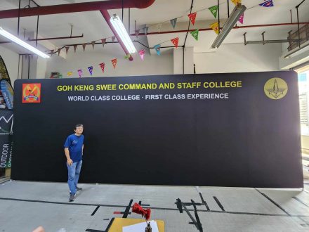 Tension fabric display 24 x 10ft straight for SAF