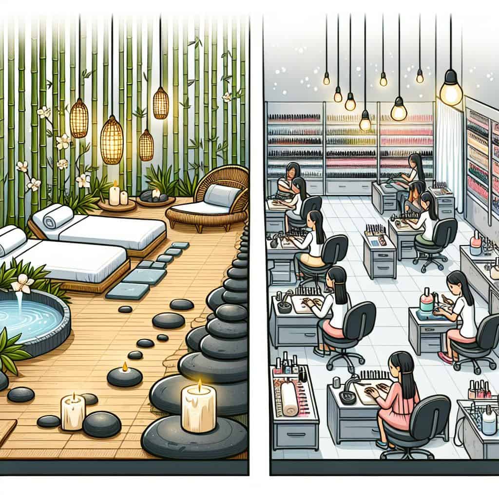 spa vs. nail salon: unraveling the key differences for your next pampering session
