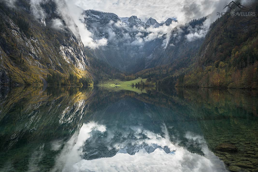 Der Obersee in Berchtesgaden im Herbst