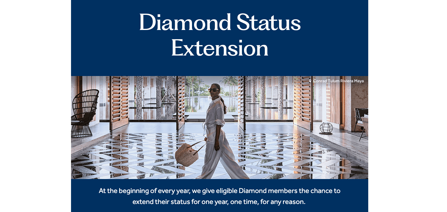 Hilton Diamond Status Extension: Who Qualifies, How to Request It, and When to Use It 1 Hilton Diamond Status Extension