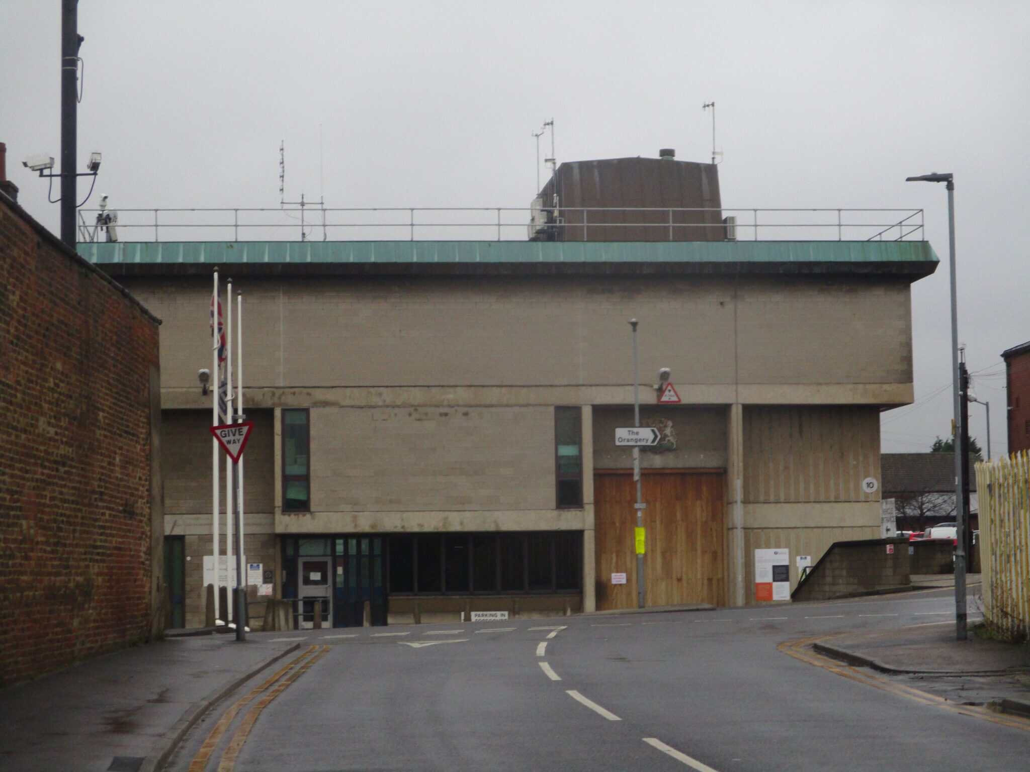 The Back Lane entrance to HMP Wakefield, West Yorkshire, December 2023. Watkins was stabbed at the prison on October 11,