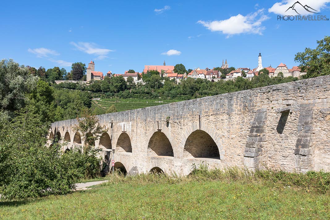Die Doppelbrücke in Rothenburg