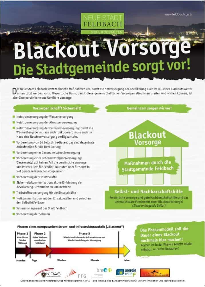 Blackout-Vorsorge geht uns alle an - Stadt