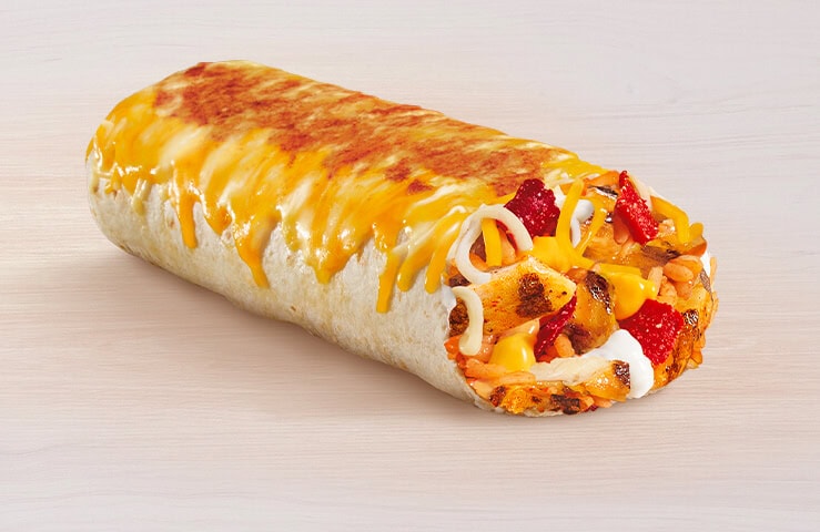 Chicken Grilled cheese burrito
