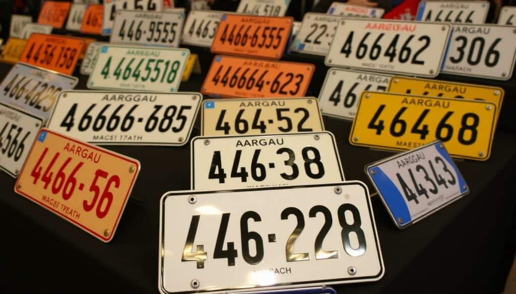 Auktion von AG-Kontrollschildern Auktion von AG-Kontrollschildern