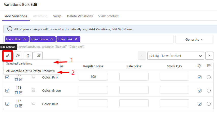 Bulk Actions Tool in WooCommerce