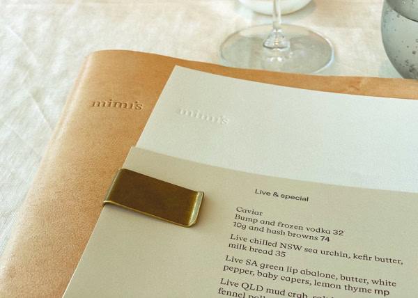 Mimi's Coogee Pavilion Menu