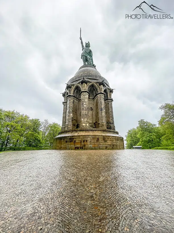 Das Hermannsdenkmal im Regen