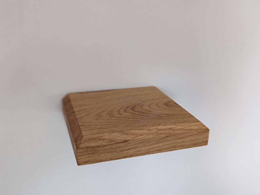 Small Floating Shelf - Solid Oak - Screw in Shelf