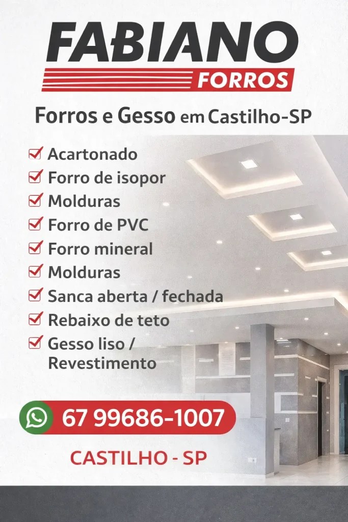 Forros em Castilho SP
