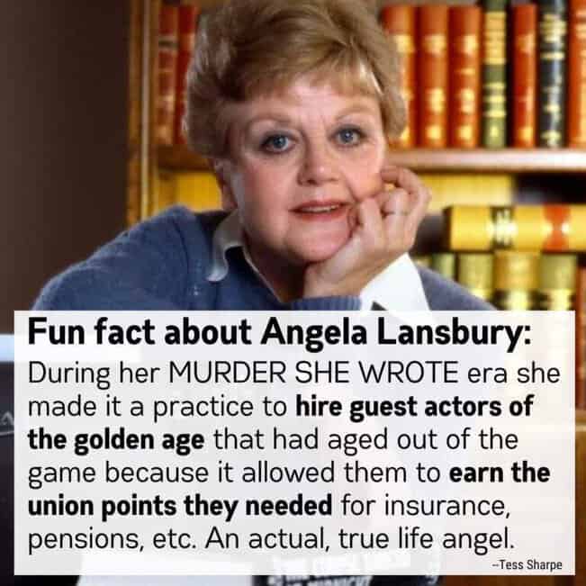 For all the Murder She Wrote... RIP Angela Lansbury.