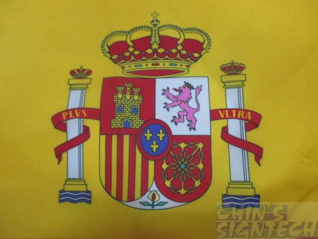 Spain close up view printing