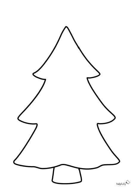 Weihnachtsbaum basteln mit Tannenbaum und Baumschmuck zum Ausschneiden