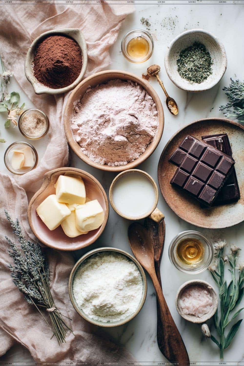 Air Fryer Chocolate Lava Mug Cake Ingredients
