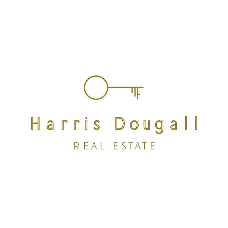 Elegant Gold Key Real Estate Logo