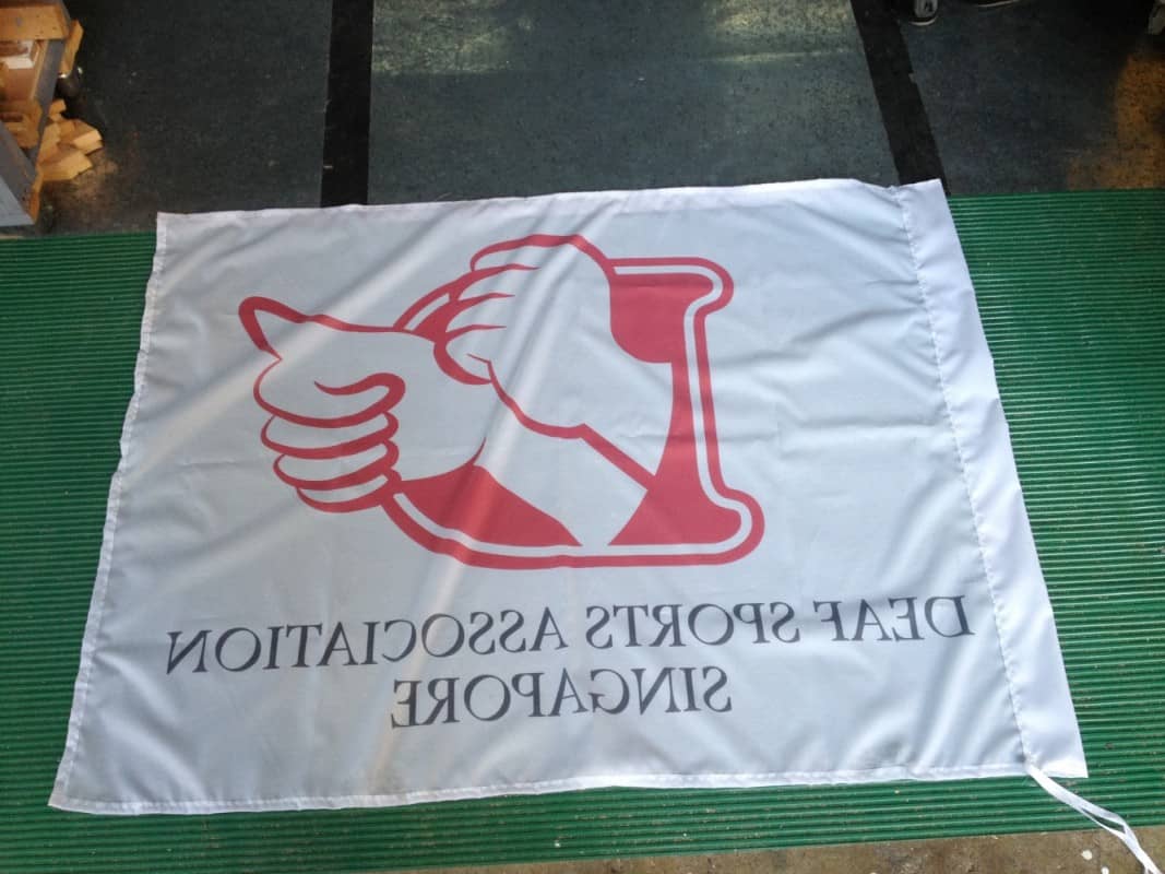 image on reverse side of flag image on reverse side of flag