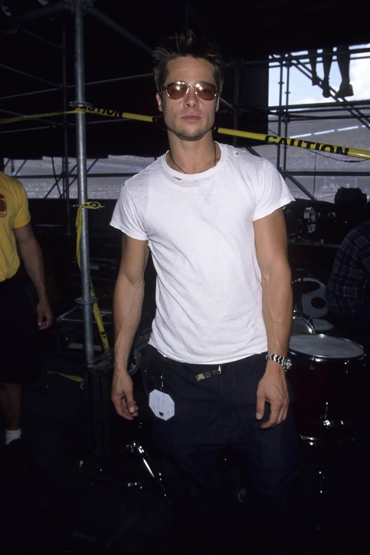 plain white tee