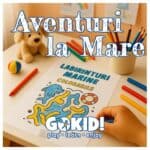 Magia copilăriei creative cu fișe de colorat cu temă marină. Plus o cărticică de colorat specială gratuită! aventuri la mare set activitati colorabil-1