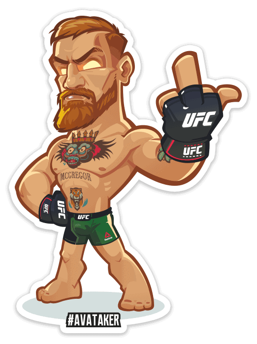 mcgregor pegatina iman