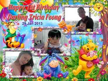 Winnie the Pooh Birthday Banner Singapore