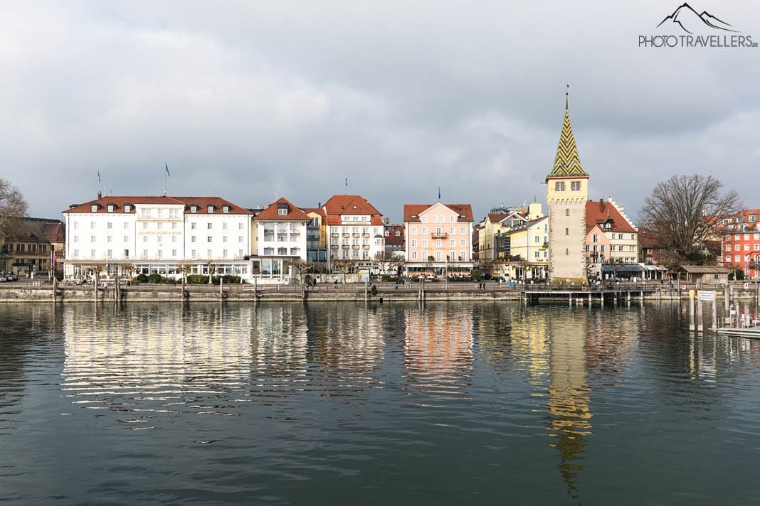 Der Blick vom Hafen auf Lindau