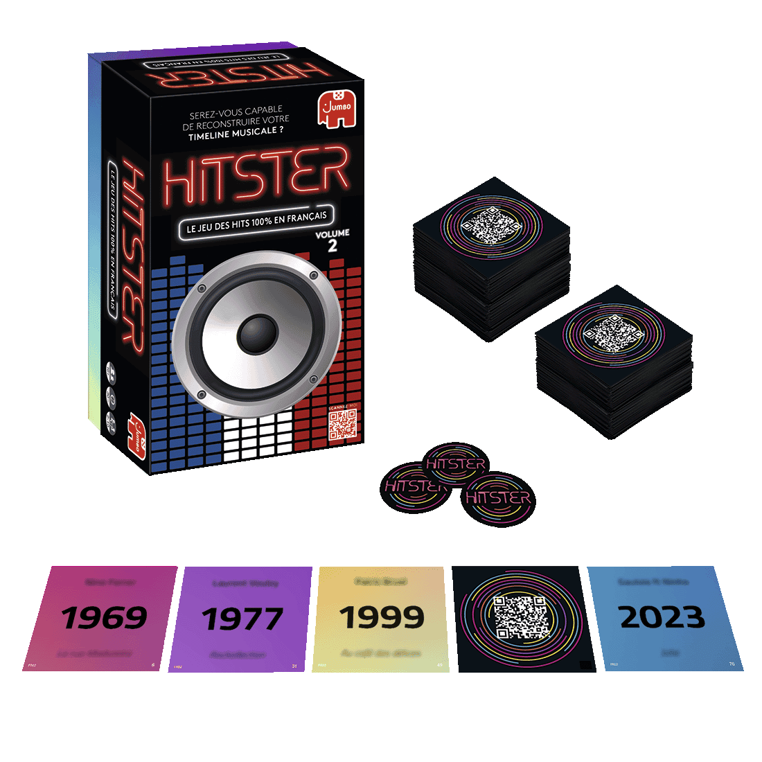 Moyenne, connexion, musique, jeu, hits, français, collections de cartes, chronologie, mise à jour, événements importants, nostalgie, 1969, 1977, 1999, 2023.